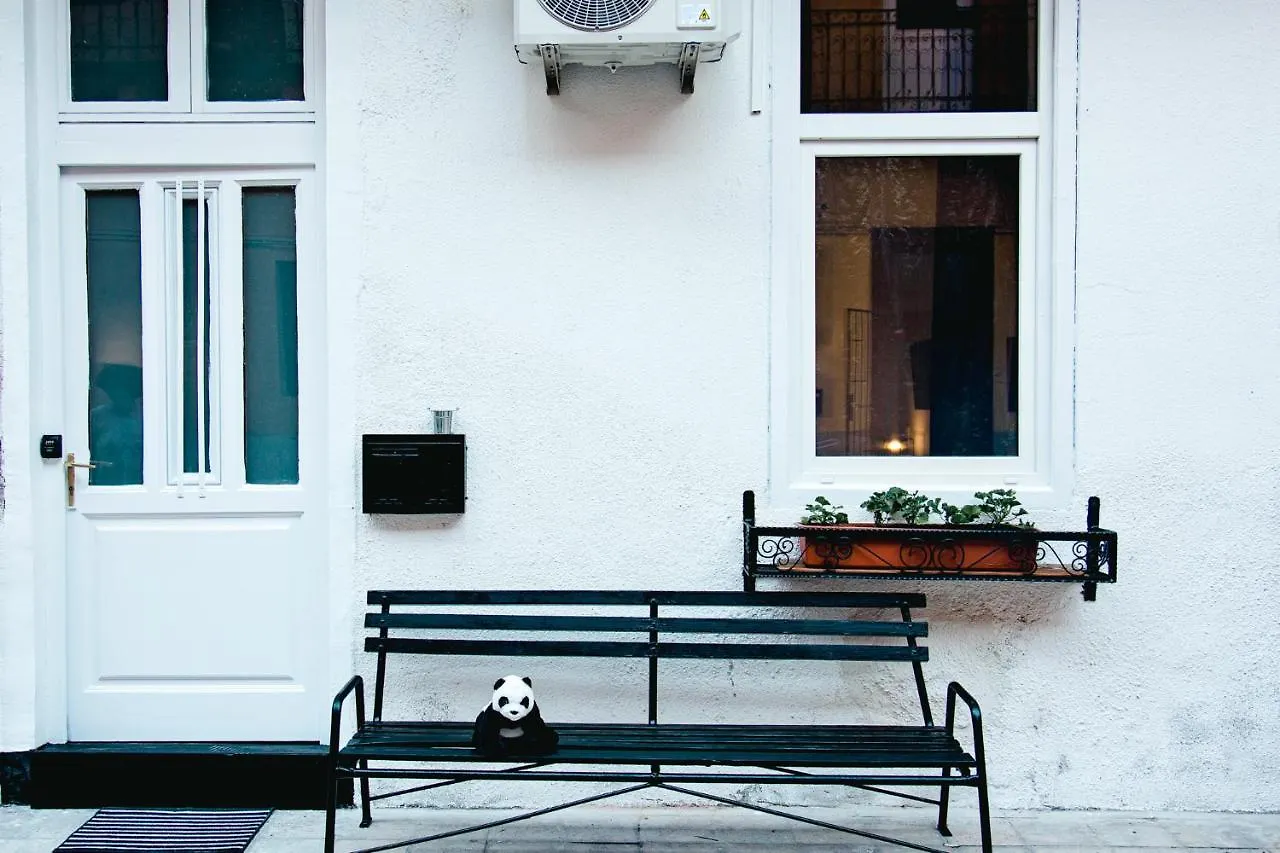 Black & White Apartment With A Gift Soft Panda Budapest